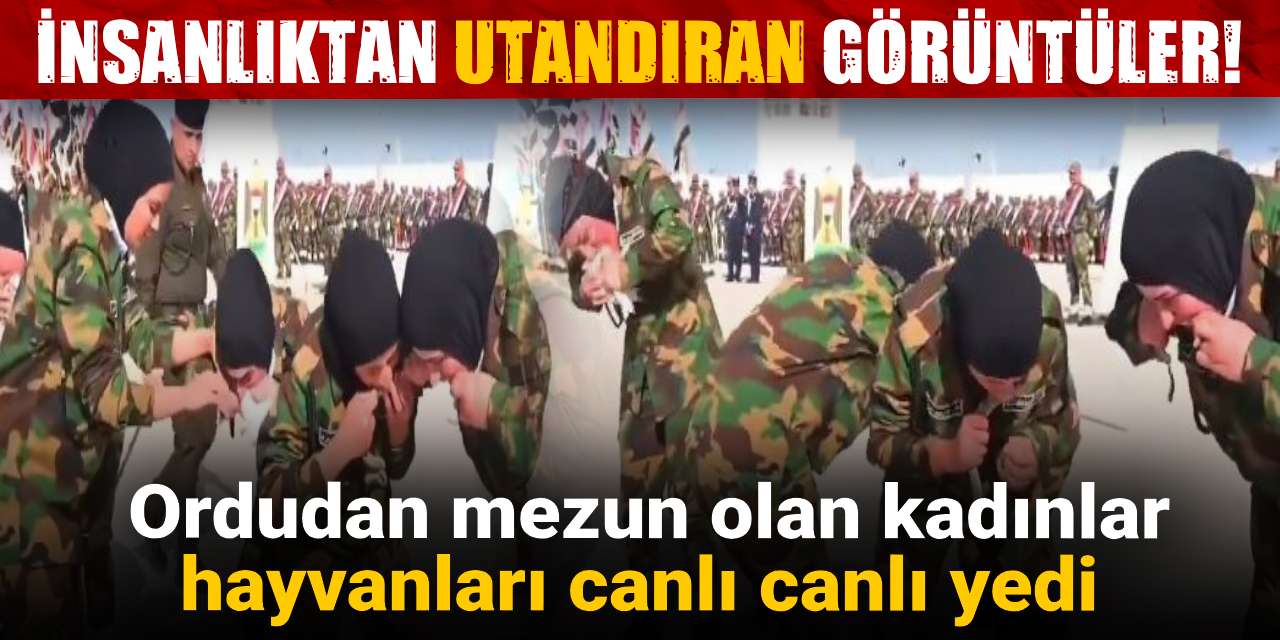 insanliktan utandiran goruntuler ordudan mezun olan kadinlar hayvanlari canli canli yedi vEyPfEJM