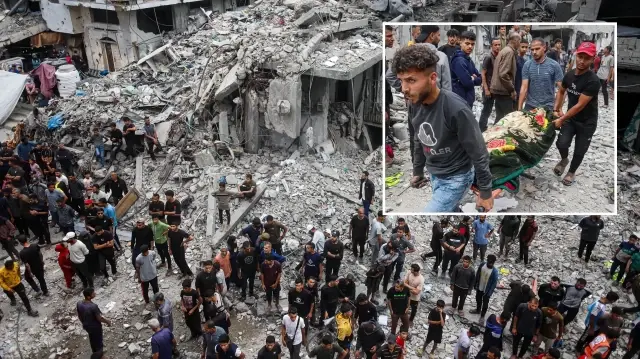 katil israilin gazzeye duzenledigi saldirilarda 33 filistinli hayatini kaybetti BcuQhfxZ