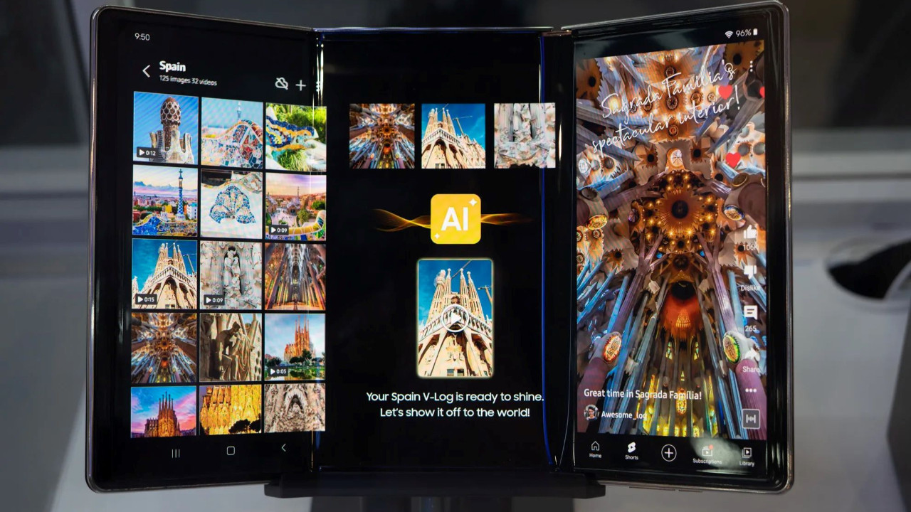 samsungun uce katlanan telefonu iste boyle katlanacak nww54fOd