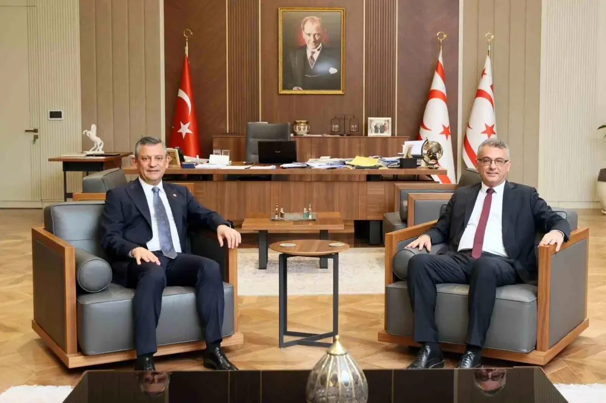 Özgür Özel KKTC Cumhurbaşkanı’nı Ziyaret Etti